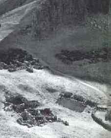 Workers' houses, Excerpt from photograph by M.Audrain, 'The Glory of Egypt'